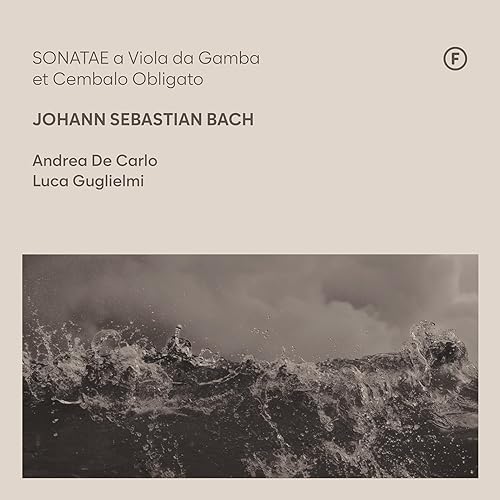 CD cover for Bach sonatas performed by Andrea De Carlo.