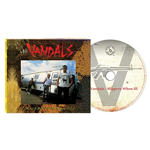 CD case and disc for The Vandals’ “Slippery When Ill” album.