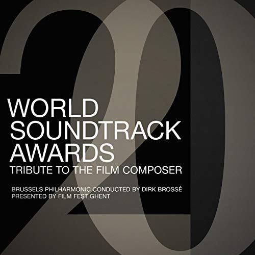 CD cover for "World Soundtrack Awards" tribute album, abstract design.
