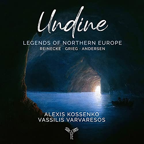 CD cover for "Undine" by Alexis Kossenko, featuring a cave and water.