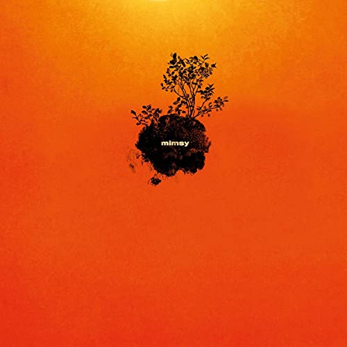 Orange album cover with a dark, floating sphere of plants and text.