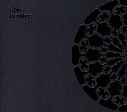 Dark CD cover for Spiro’s Lightbox, featuring a black floral pattern.