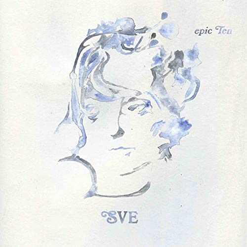 Watercolor portrait of a face with the album title “epic Ten” above.
