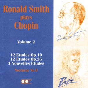 CD cover for Ronald Smith playing Chopin, featuring portraits.
