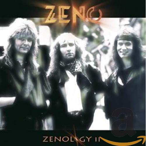 CD cover for Zeno’s “ZENOLOGY 2” featuring three long-haired musicians.