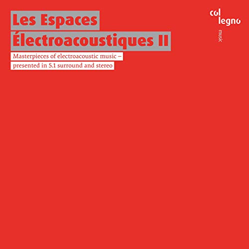 Red CD cover with white text: "Les Espaces Électroacoustiques II".