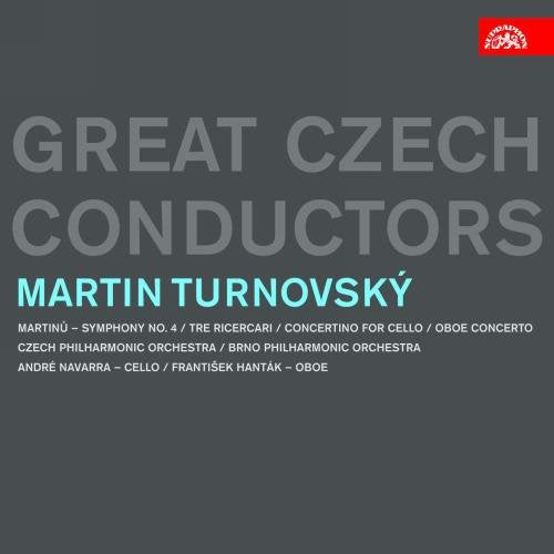 Dark grey CD cover with "Great Czech Conductors" in large grey text and smaller blue text.