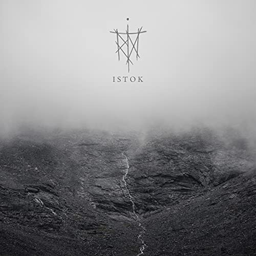 CD cover: misty landscape with abstract symbol and text "ISTOK".