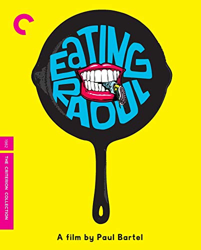 Eating Raoul" Blu-ray cover: lips biting a fork in a frying pan.