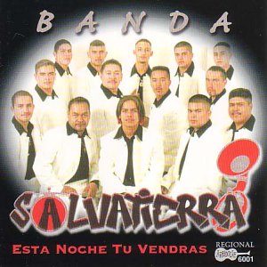 Group of 16 men in white suits on a CD album cover.