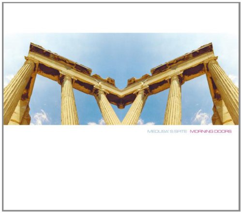 Album cover featuring six golden columns against a blue sky with white clouds.