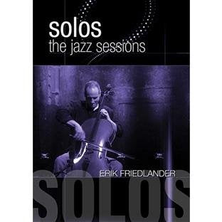 DVD cover featuring a man playing cello with "solos the jazz sessions" text.