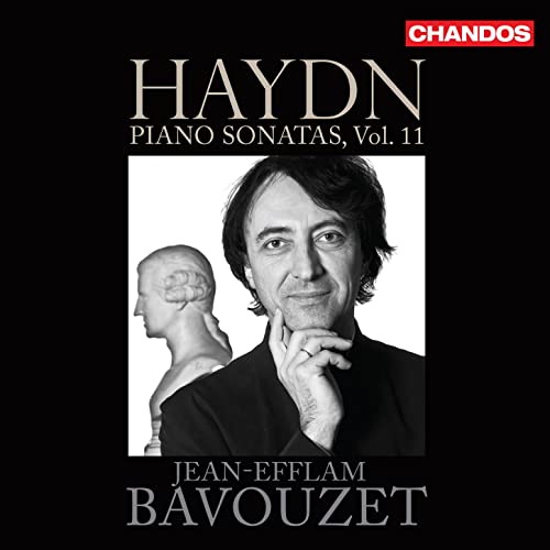 CD cover featuring pianist Jean-Efflam Bavouzet and a classical bust.