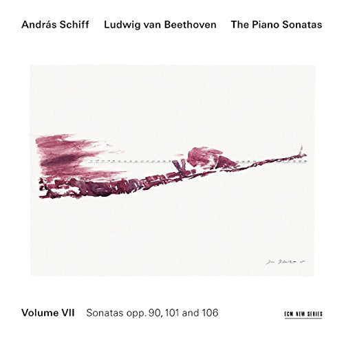 "CD cover with abstract maroon artwork on white background, featuring text and artist information."