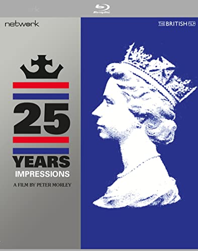 Blu-ray cover for "25 Years" featuring a crown and Queen Elizabeth II portrait.