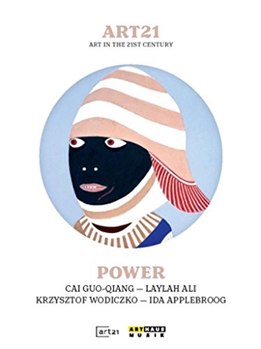 "White DVD cover featuring an illustrated black figure with a striped headscarf on a blue circle."