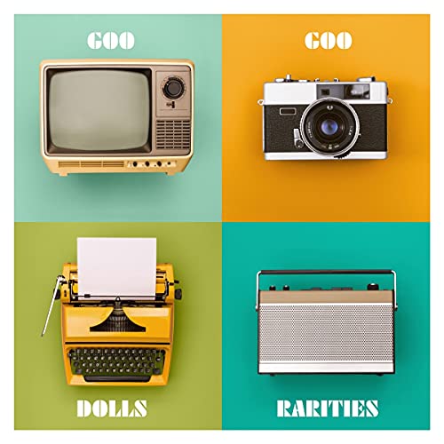 Goo Goo Dolls Rarities vinyl album cover with vintage electronics.