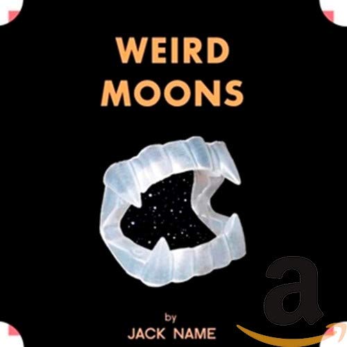 CD cover for “Weird Moons” featuring a crescent moon and starry sky.