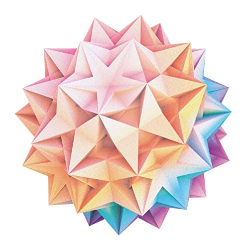 Colorful geometric starburst design, album art for Kaitlyn Aurelia Smith’s “Tides.”