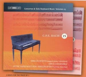 "CD cover with a blue piano on an orange background, featuring sheet music."