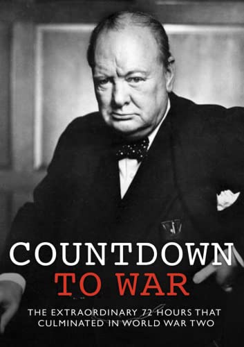 Winston Churchill portrait on "Countdown To War" DVD cover.