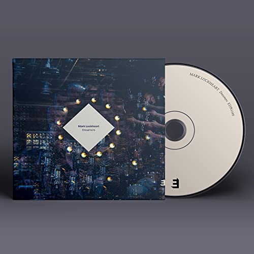 CD case and disc for Mark Lockheart’s “Dreamers” album, blurry city image.