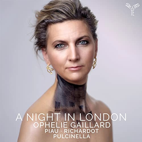 CD cover: portrait of Ophelie Gaillard with artistic neck detail.