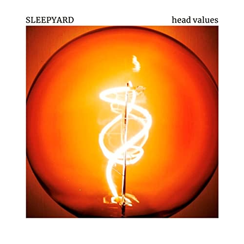 CD cover for Sleepyard’s “Head Values” featuring a glowing lightbulb.