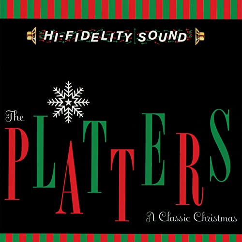 CD cover for The Platters' "A Classic Christmas" featuring a snowflake.