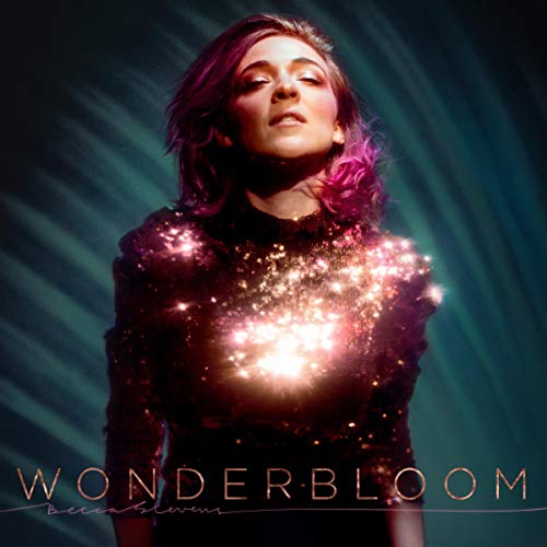 Becca Stevens album cover, portrait of woman with purple hair, “Wonderbloom”.