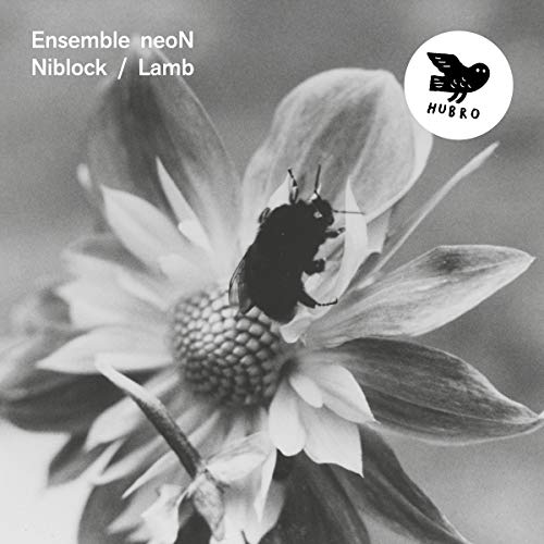 Black and white CD cover with a bee on a flower.