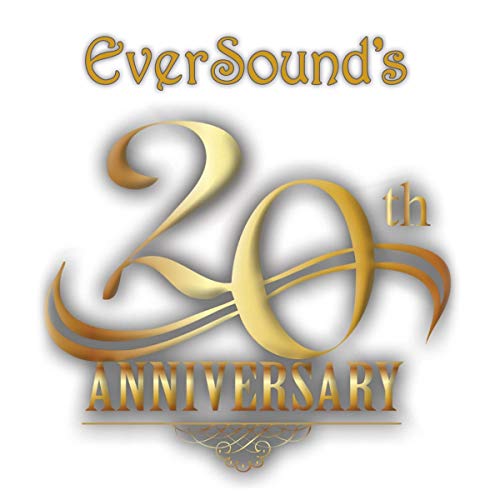 Golden “20th Anniversary” logo over white background, CD product image.