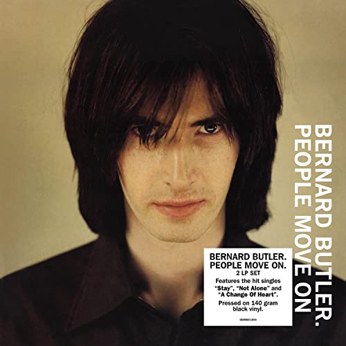 Album cover for Bernard Butler’s “People Move On” featuring a portrait of the artist.
