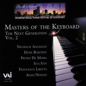 CD cover for Masters of the Keyboard Vol. 2 featuring a piano keyboard.