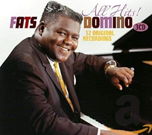 Fats Domino album cover featuring the artist at a piano.