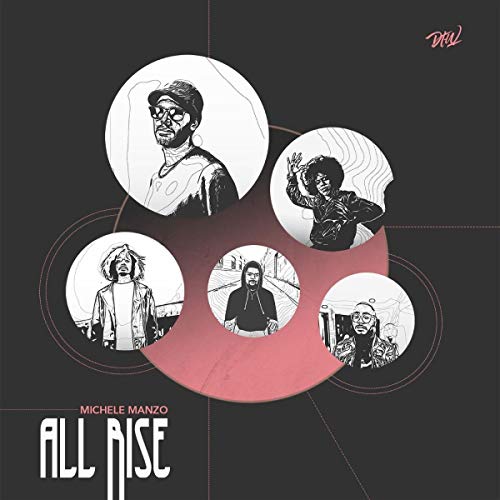 Album cover for "All Rise" featuring portraits in circular frames.