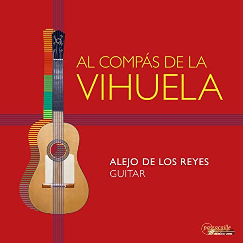 CD cover: a vihuela-like guitar against a red and white background.