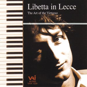 CD cover featuring a pianist’s portrait and piano keys.