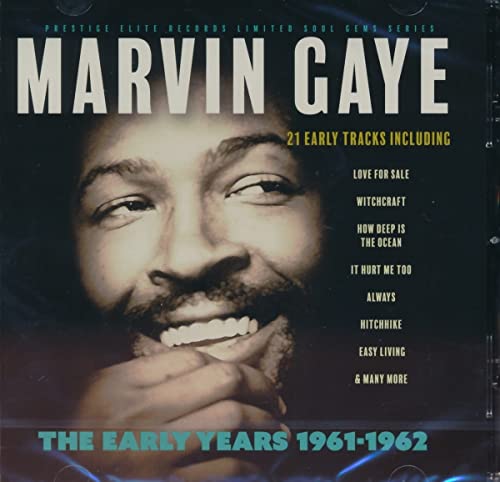 CD cover for Marvin Gaye’s “The Early Years, 1961-1962” featuring his portrait.