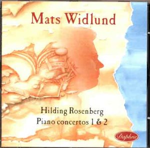 CD cover with abstract art, text “Mats Widlund” and “Hilding Rosenberg”.