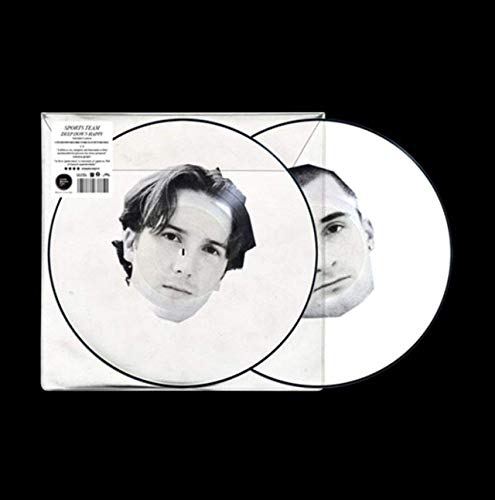 Picture disc vinyl record with overlapping portraits of two men.