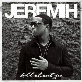 Black and white album cover featuring singer Jeremih wearing sunglasses.