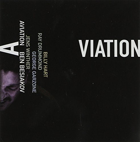 CD cover for "Aviation" by Ben Besiakov, featuring a shadowed face.