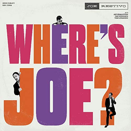 Album cover with "WHERE'S JOE?" in large, colorful letters and man in suit.