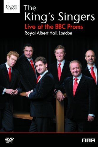 The King’s Singers in suits, DVD cover for BBC Proms concert.