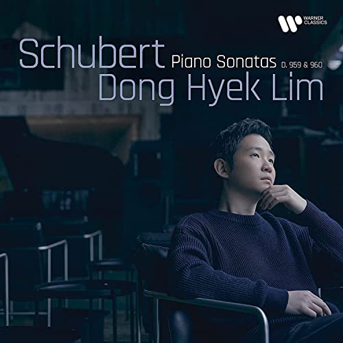 CD cover featuring pianist Dong Hyek Lim and text “Schubert Piano Sonatas”.