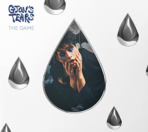 CD cover for “Gjon’s Tears - The Game” featuring a man’s face in a teardrop.