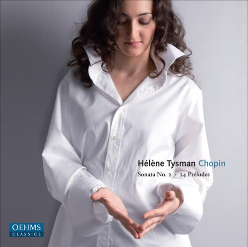 CD cover featuring pianist Hélène Tysman in a white shirt.