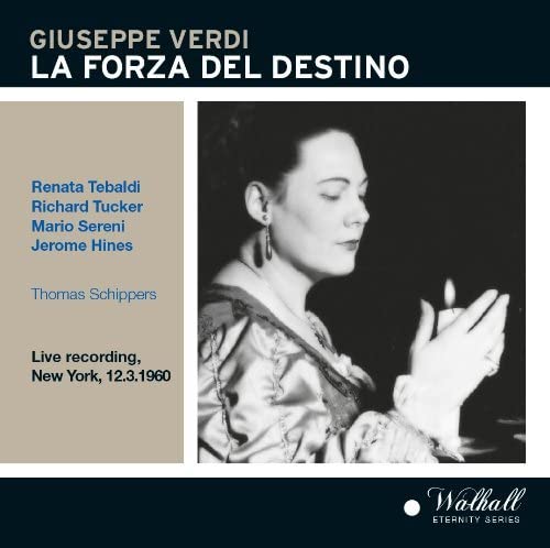 CD cover for Verdi’s “La Forza del Destino” featuring Renata Tebaldi.