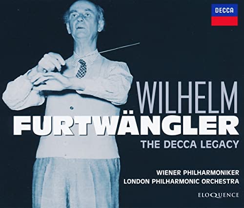 Wilhelm Furtwängler conducting, album cover for “The Decca Recordings” CD.